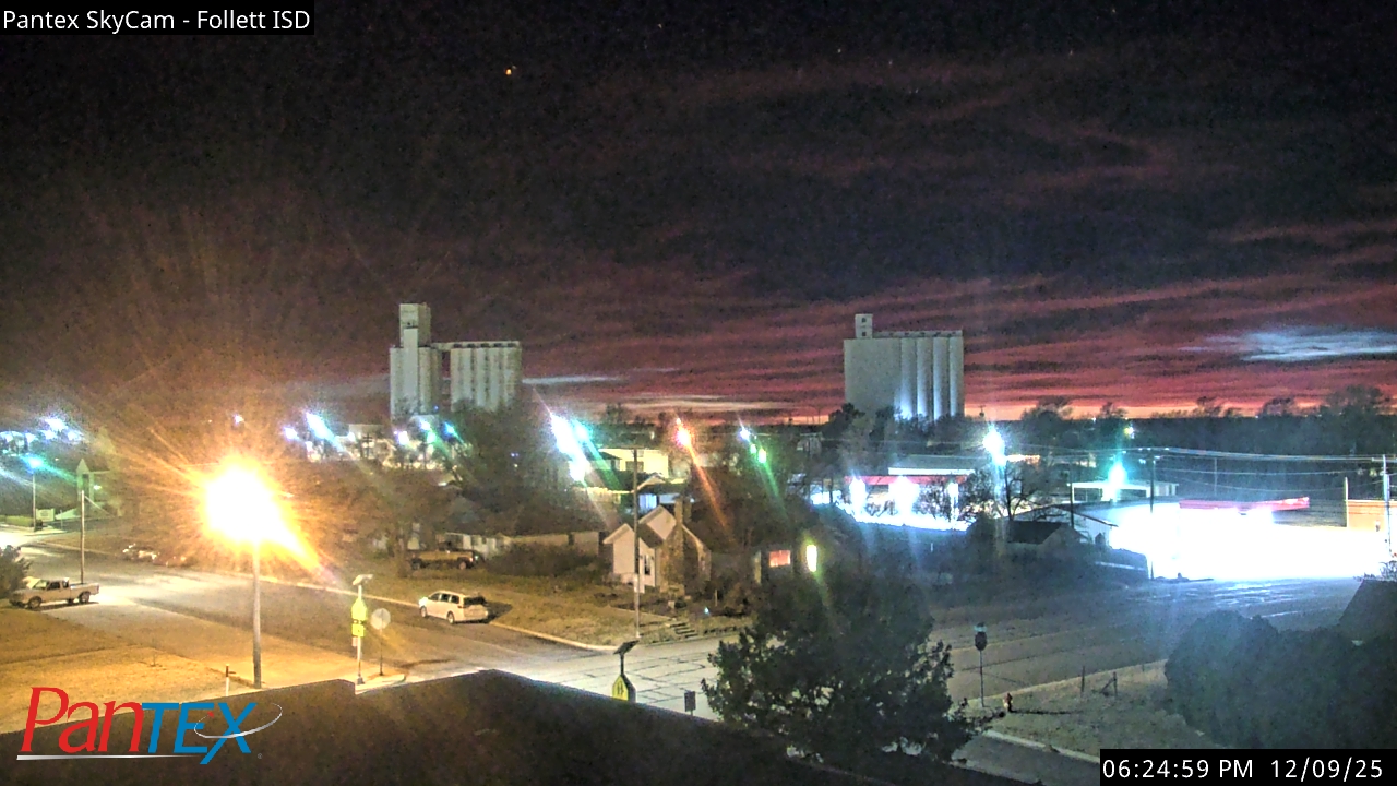 Thumbnail for current weather camera view from Follett ISD in Follett, Texas