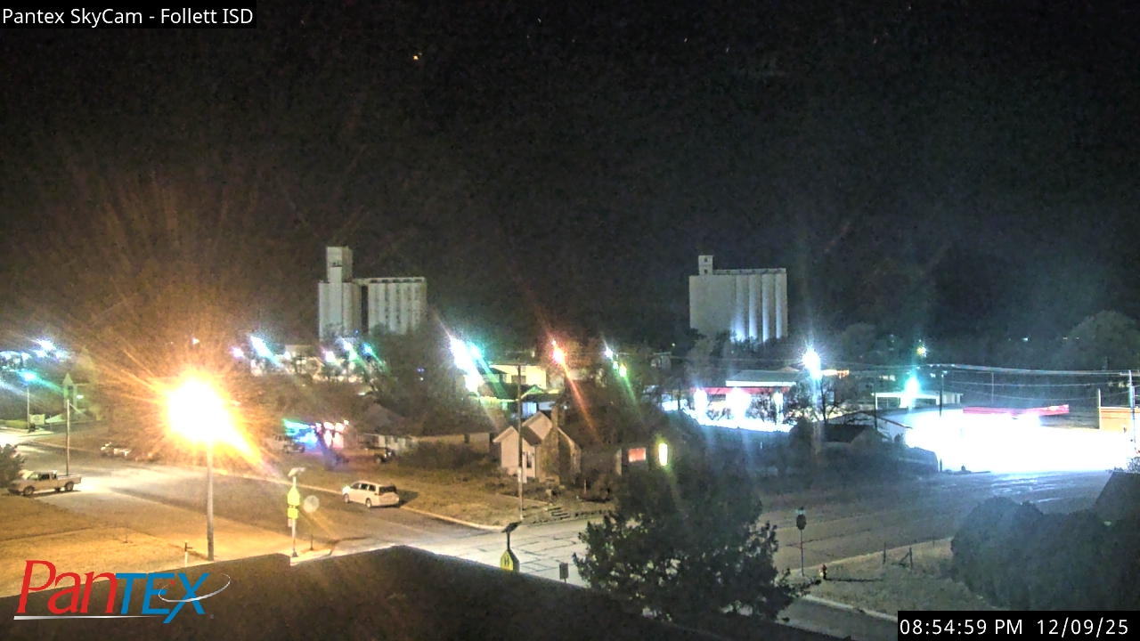 Thumbnail for current weather camera view from Follett ISD in Follett, Texas