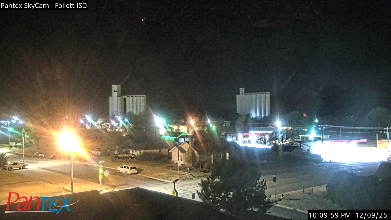 Thumbnail for current weather camera view from Follett ISD in Follett, Texas