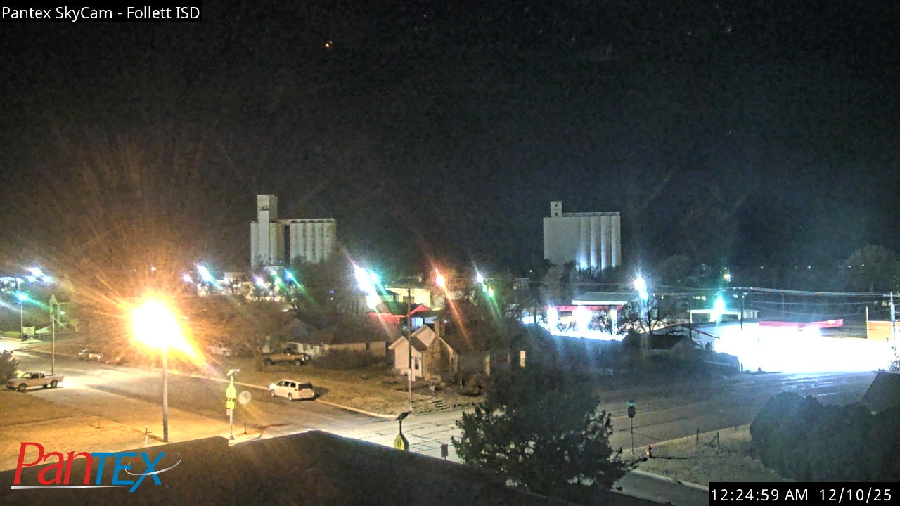 Thumbnail for current weather camera view from Follett ISD in Follett, Texas