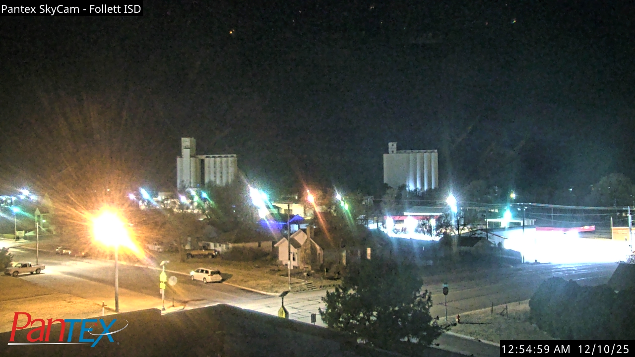Thumbnail for current weather camera view from Follett ISD in Follett, Texas