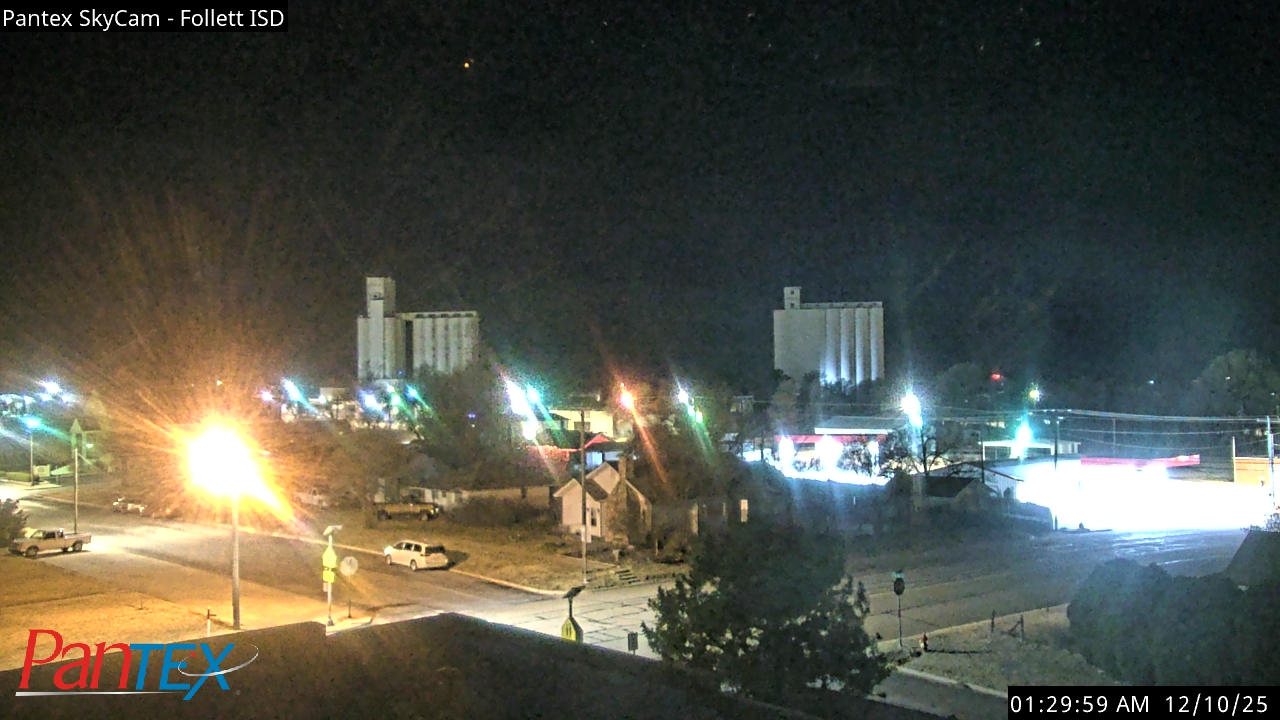Thumbnail for current weather camera view from Follett ISD in Follett, Texas