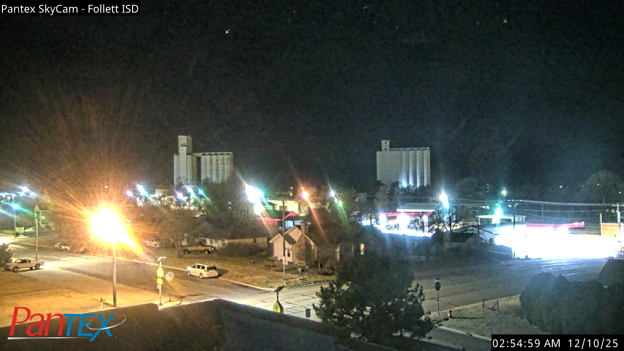 Thumbnail for current weather camera view from Follett ISD in Follett, Texas