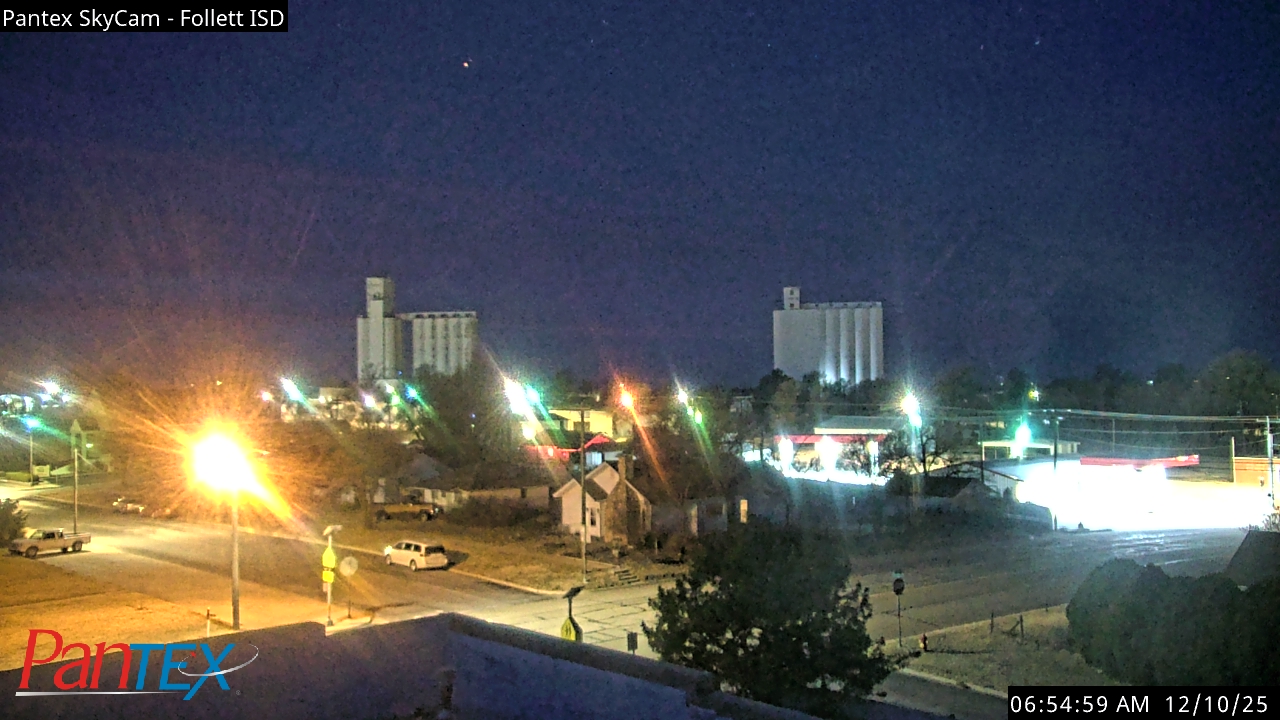Thumbnail for current weather camera view from Follett ISD in Follett, Texas