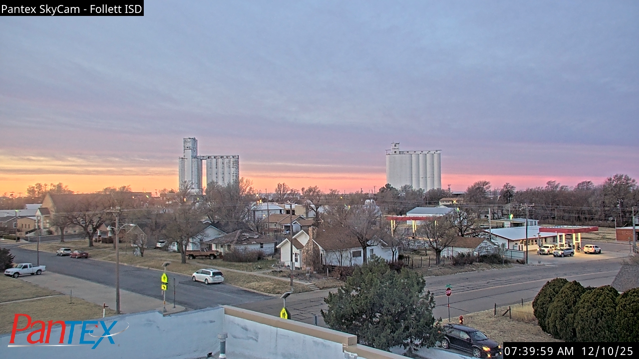 Thumbnail for current weather camera view from Follett ISD in Follett, Texas