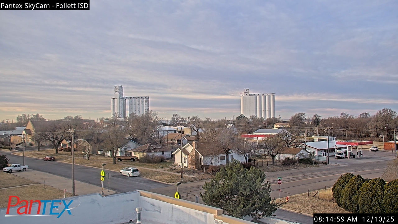 Thumbnail for current weather camera view from Follett ISD in Follett, Texas