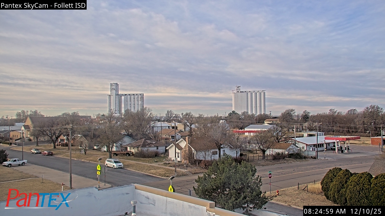 Thumbnail for current weather camera view from Follett ISD in Follett, Texas