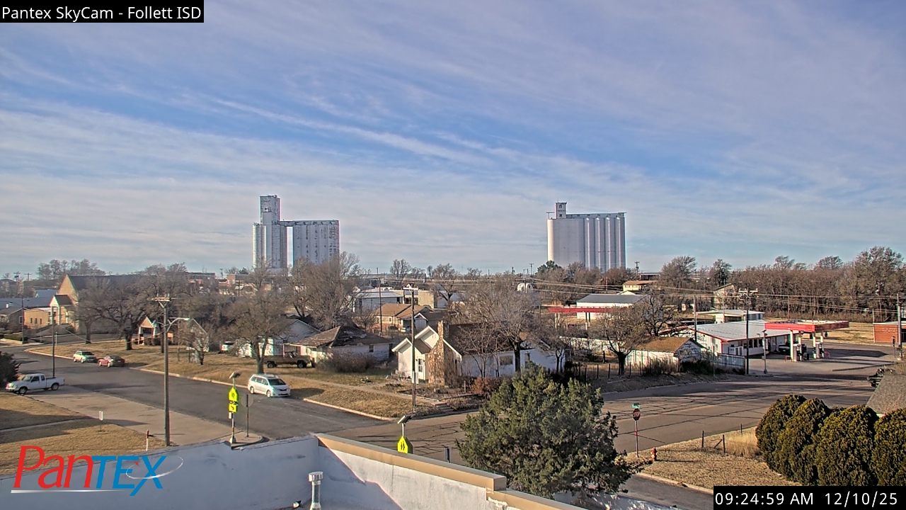 Thumbnail for current weather camera view from Follett ISD in Follett, Texas