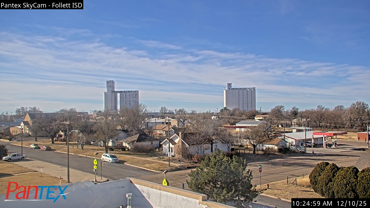 Thumbnail for current weather camera view from Follett ISD in Follett, Texas