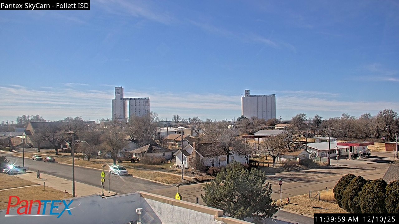Thumbnail for current weather camera view from Follett ISD in Follett, Texas