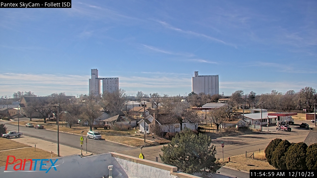 Thumbnail for current weather camera view from Follett ISD in Follett, Texas