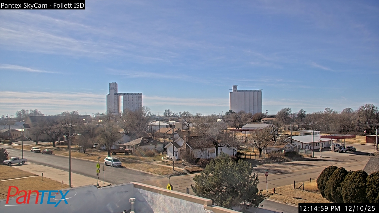 Thumbnail for current weather camera view from Follett ISD in Follett, Texas