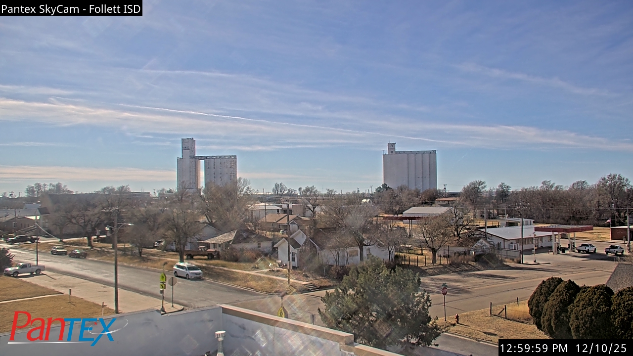 Thumbnail for current weather camera view from Follett ISD in Follett, Texas