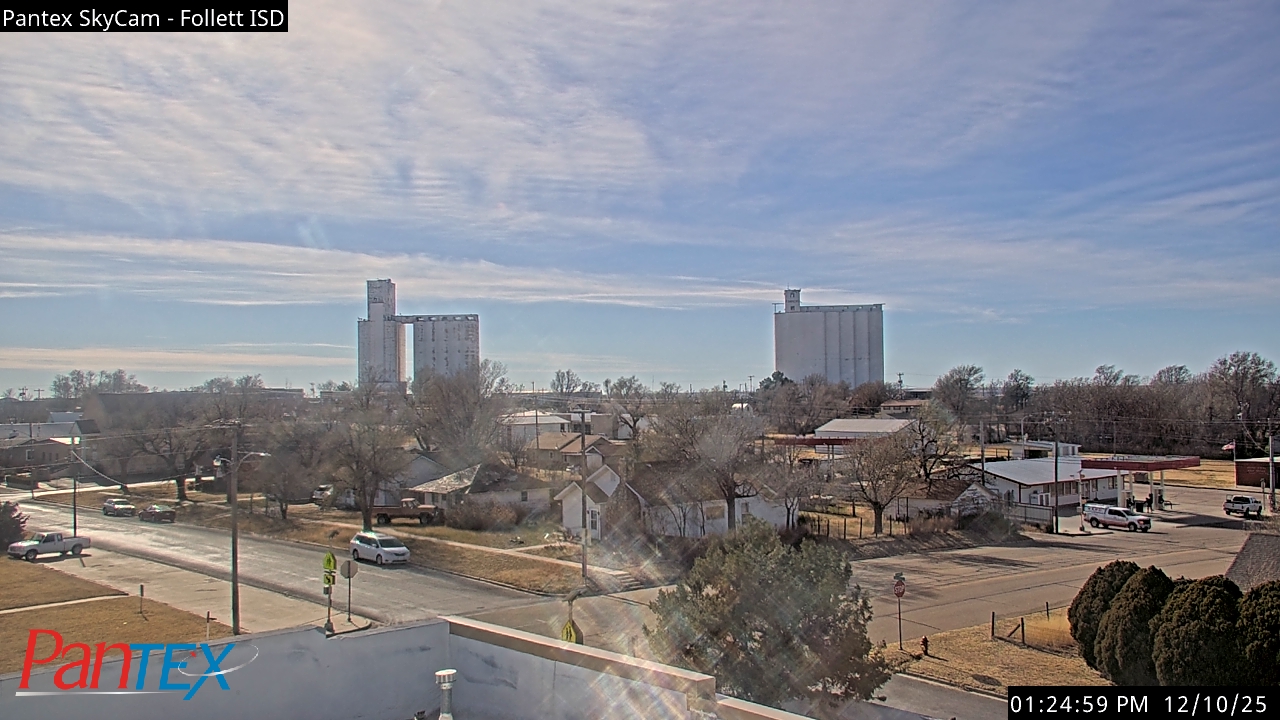 Thumbnail for current weather camera view from Follett ISD in Follett, Texas