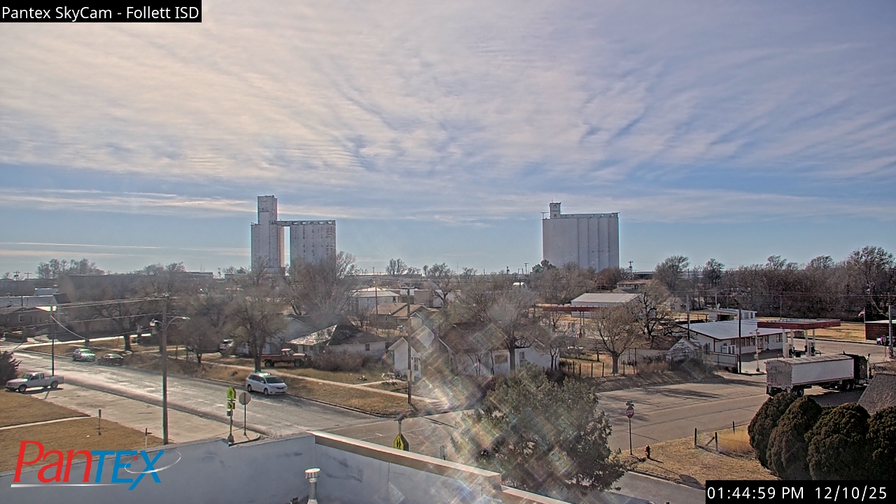 Thumbnail for current weather camera view from Follett ISD in Follett, Texas