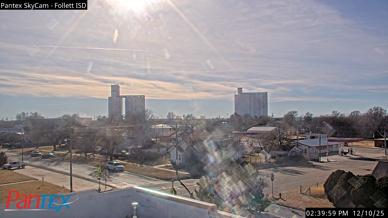 Thumbnail for current weather camera view from Follett ISD in Follett, Texas