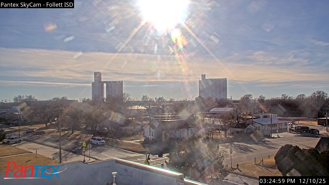 Thumbnail for current weather camera view from Follett ISD in Follett, Texas