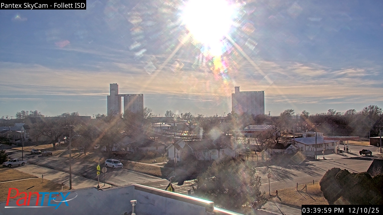 Thumbnail for current weather camera view from Follett ISD in Follett, Texas