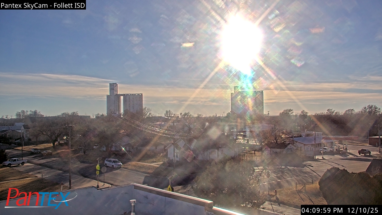 Thumbnail for current weather camera view from Follett ISD in Follett, Texas