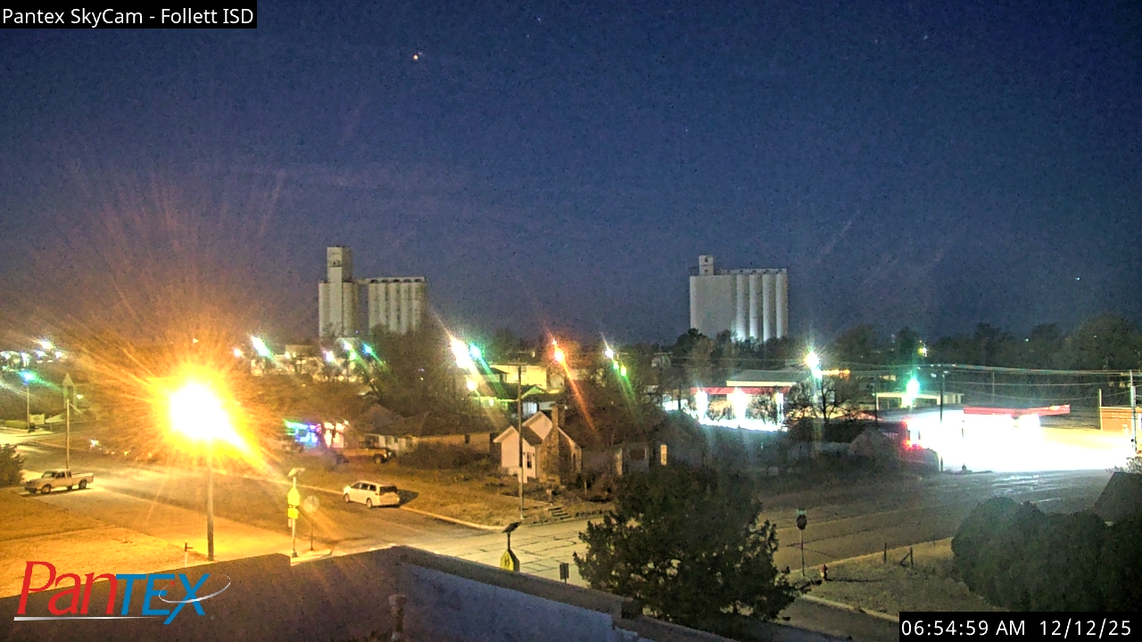 Thumbnail for current weather camera view from Follett ISD in Follett, Texas