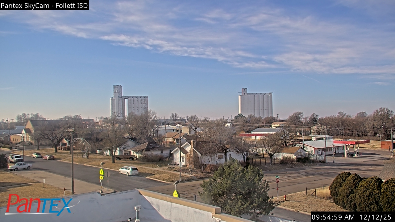 Thumbnail for current weather camera view from Follett ISD in Follett, Texas