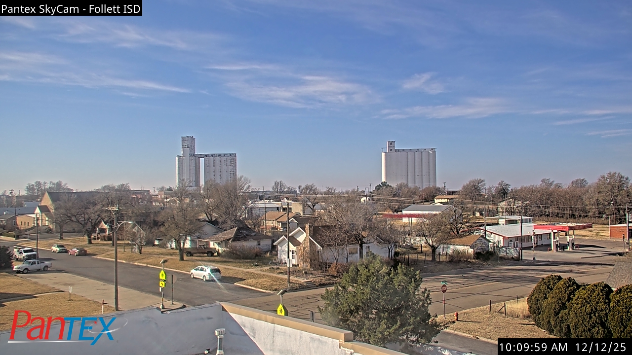 Thumbnail for current weather camera view from Follett ISD in Follett, Texas