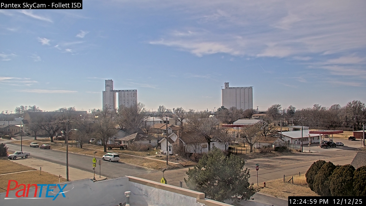 Thumbnail for current weather camera view from Follett ISD in Follett, Texas