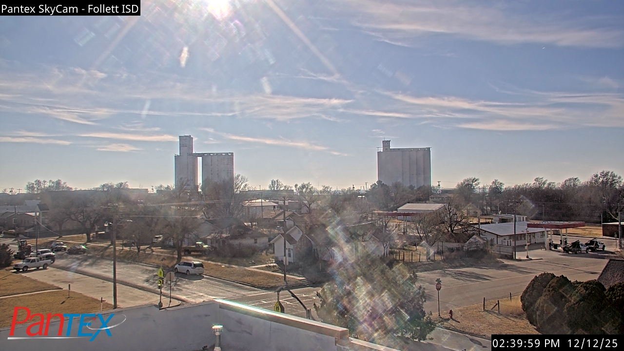 Thumbnail for current weather camera view from Follett ISD in Follett, Texas
