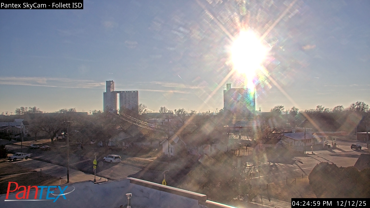 Thumbnail for current weather camera view from Follett ISD in Follett, Texas