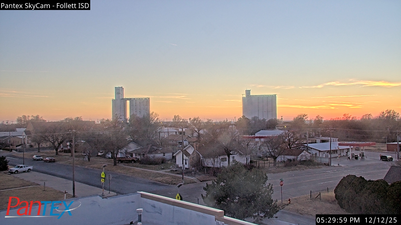Thumbnail for current weather camera view from Follett ISD in Follett, Texas