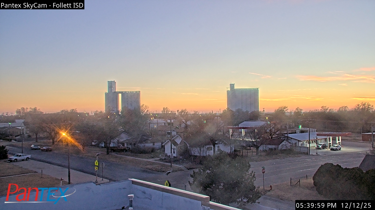 Thumbnail for current weather camera view from Follett ISD in Follett, Texas