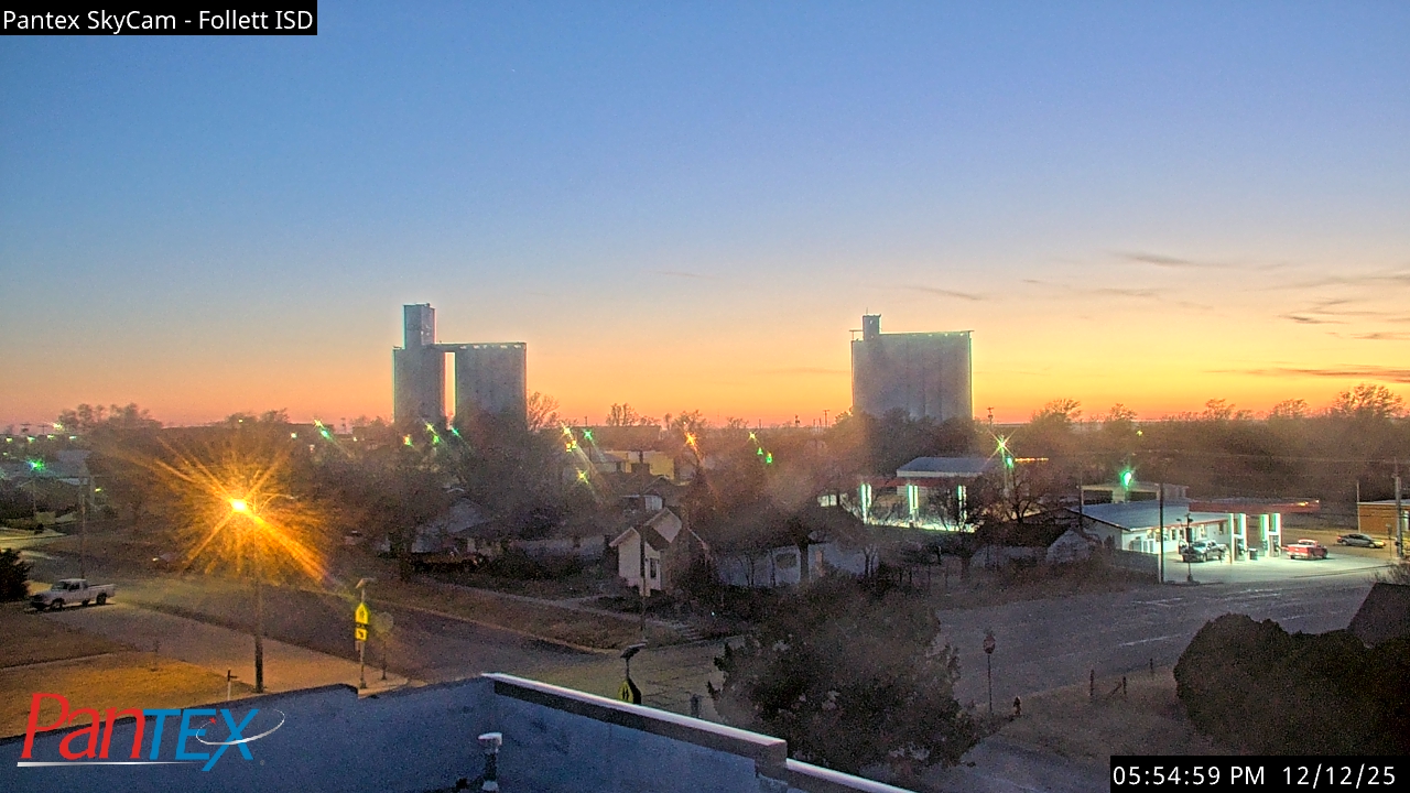 Thumbnail for current weather camera view from Follett ISD in Follett, Texas
