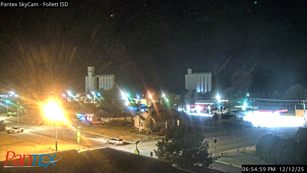 Thumbnail for current weather camera view from Follett ISD in Follett, Texas