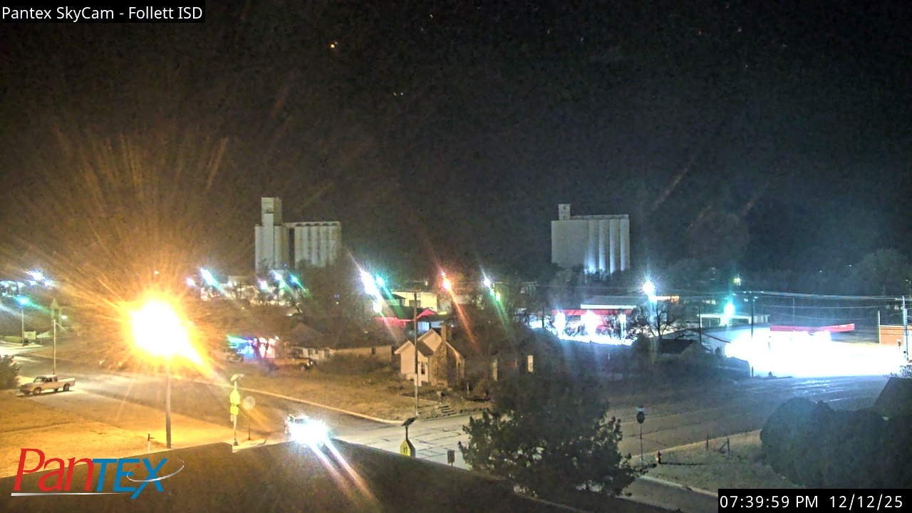 Thumbnail for current weather camera view from Follett ISD in Follett, Texas