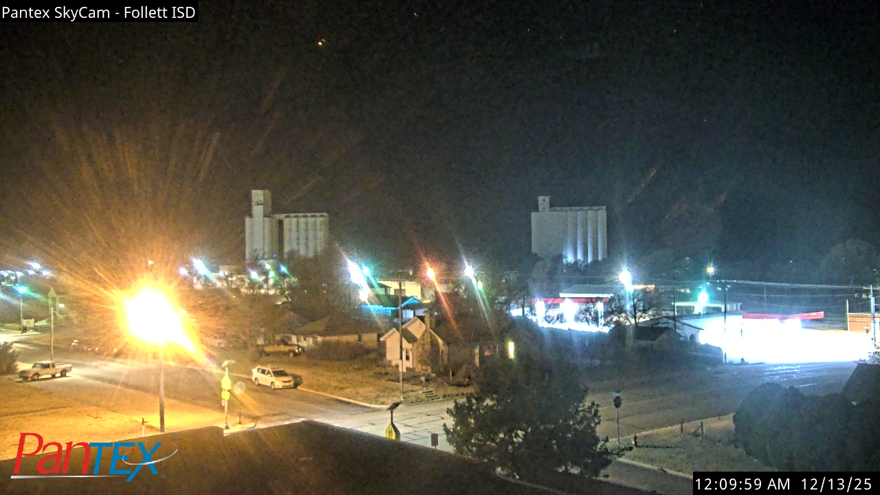Thumbnail for current weather camera view from Follett ISD in Follett, Texas