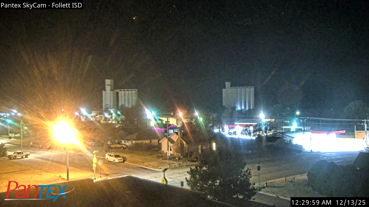 Thumbnail for current weather camera view from Follett ISD in Follett, Texas
