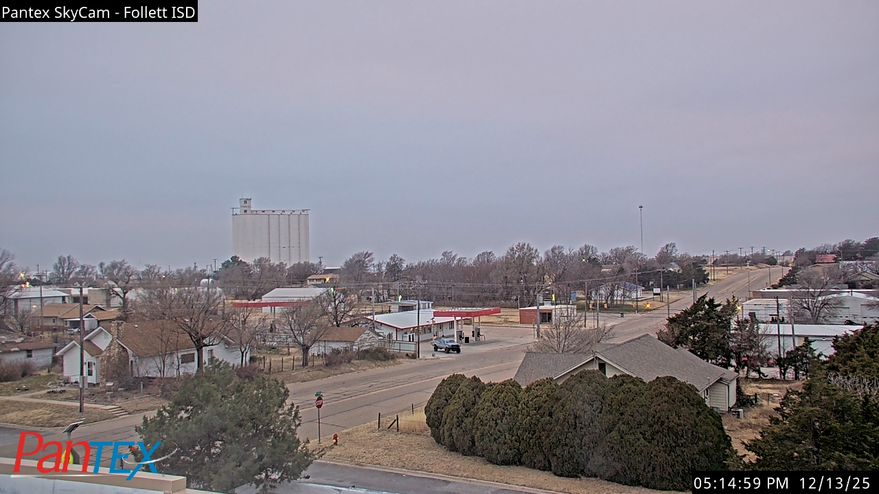 Thumbnail for current weather camera view from Follett ISD in Follett, Texas