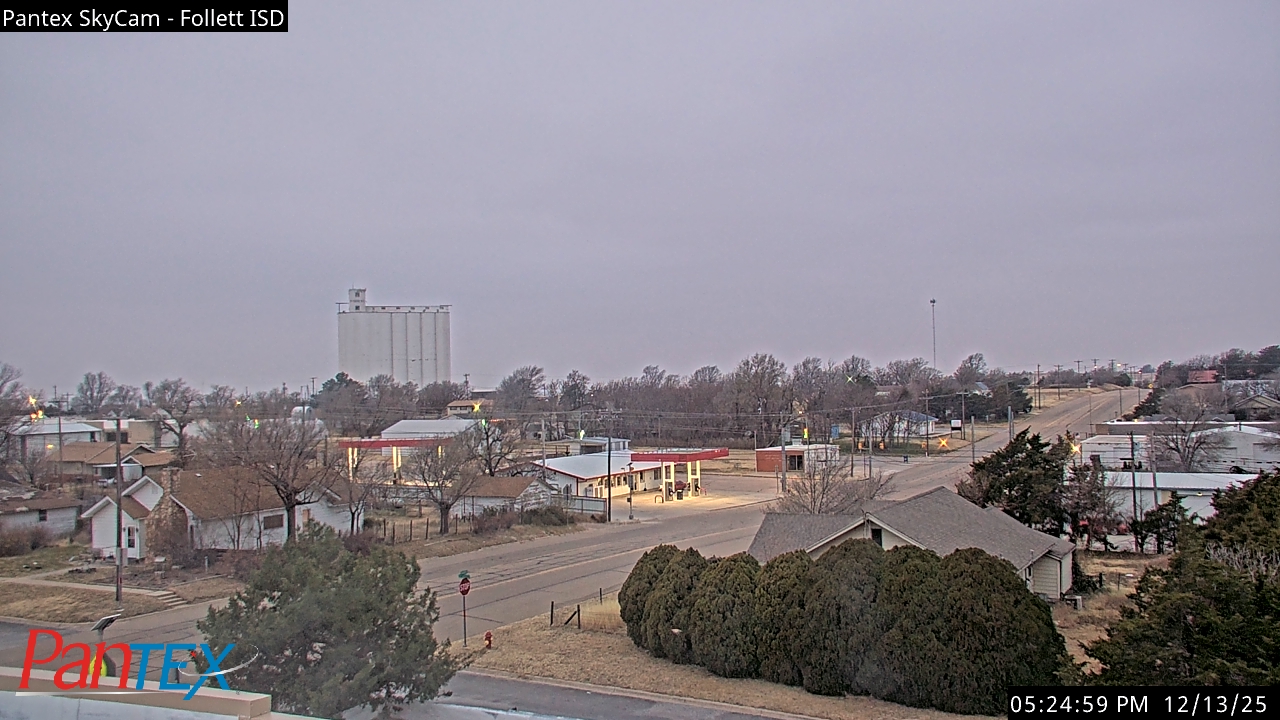 Thumbnail for current weather camera view from Follett ISD in Follett, Texas