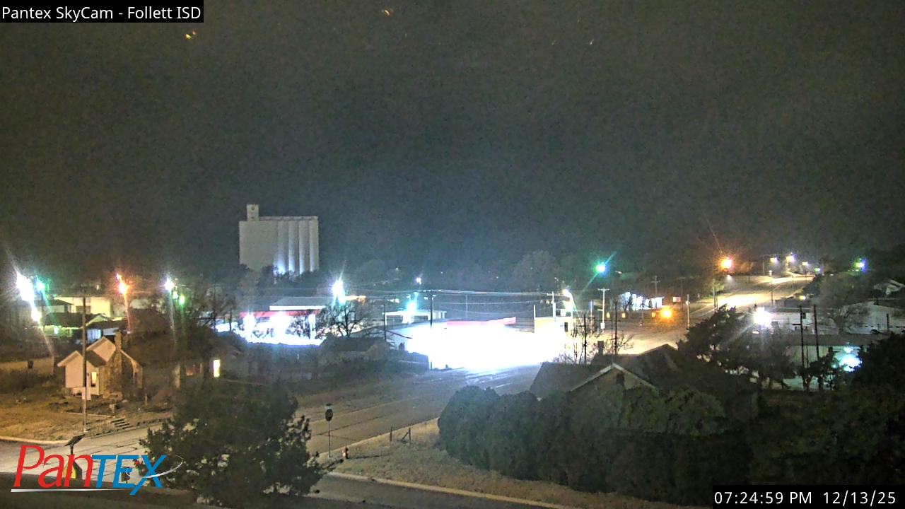 Thumbnail for current weather camera view from Follett ISD in Follett, Texas