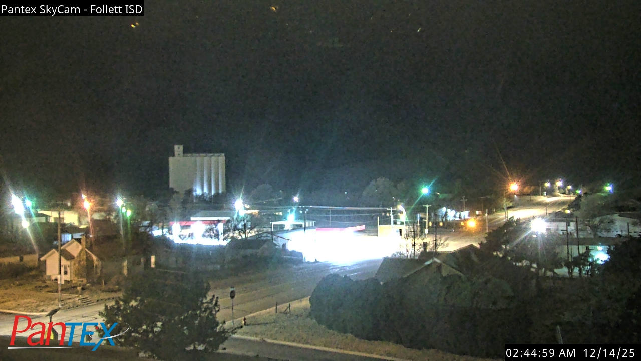 Thumbnail for current weather camera view from Follett ISD in Follett, Texas