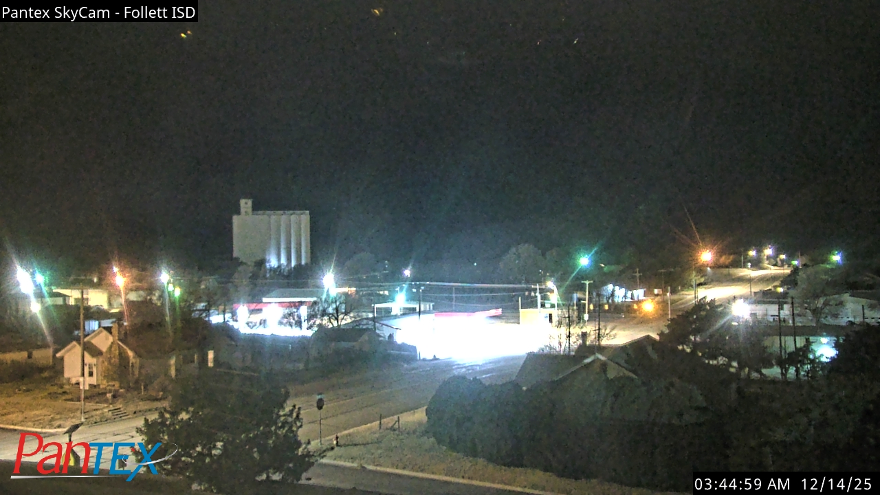 Thumbnail for current weather camera view from Follett ISD in Follett, Texas