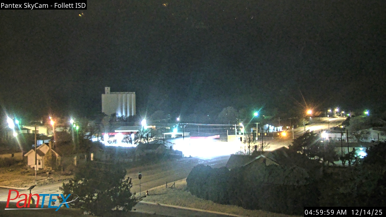 Thumbnail for current weather camera view from Follett ISD in Follett, Texas