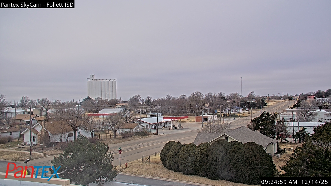 Thumbnail for current weather camera view from Follett ISD in Follett, Texas
