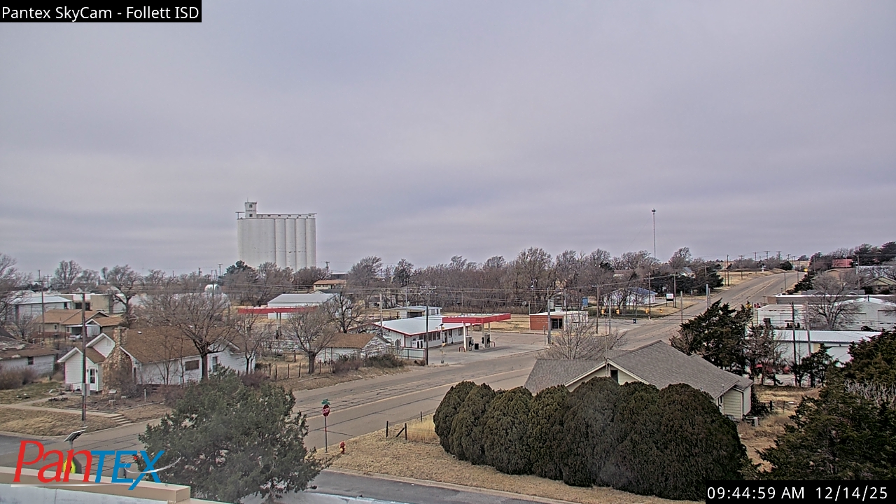 Thumbnail for current weather camera view from Follett ISD in Follett, Texas