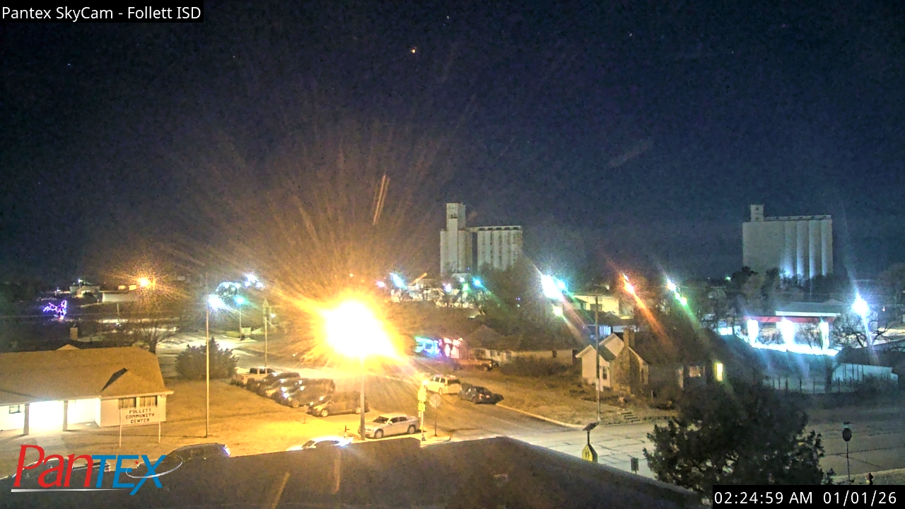 Thumbnail for current weather camera view from Follett ISD in Follett, Texas