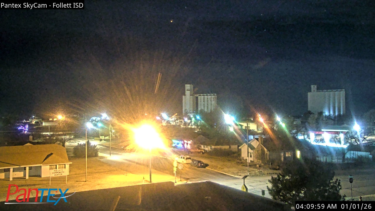 Thumbnail for current weather camera view from Follett ISD in Follett, Texas