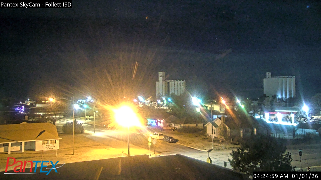 Thumbnail for current weather camera view from Follett ISD in Follett, Texas