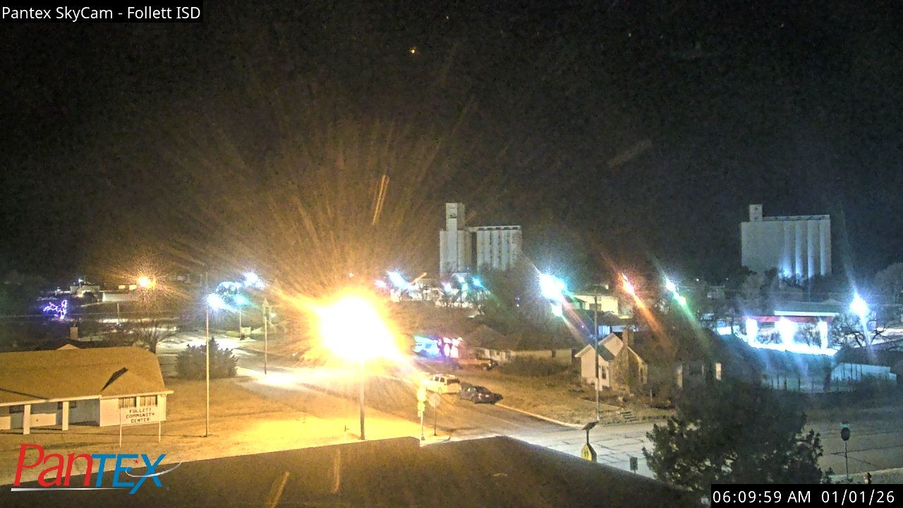 Thumbnail for current weather camera view from Follett ISD in Follett, Texas