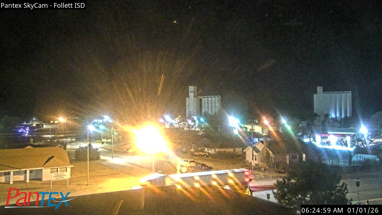 Thumbnail for current weather camera view from Follett ISD in Follett, Texas