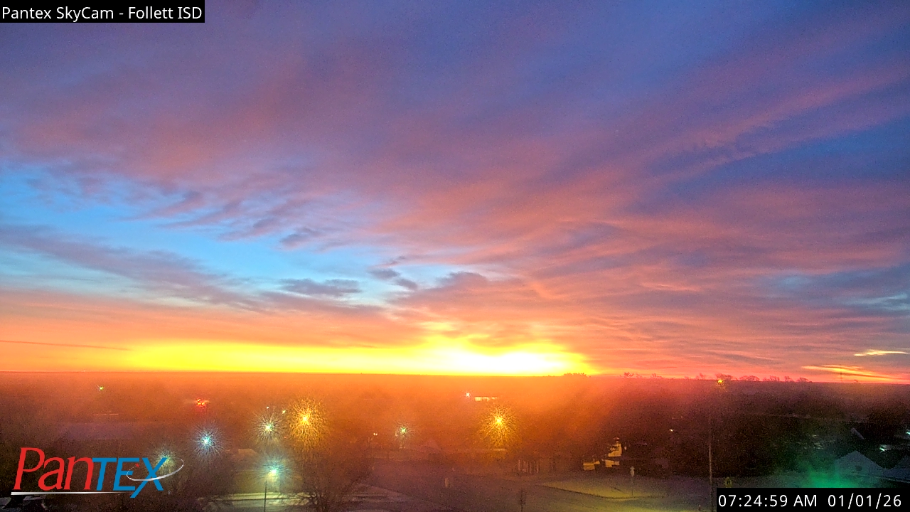 Thumbnail for current weather camera view from Follett ISD in Follett, Texas